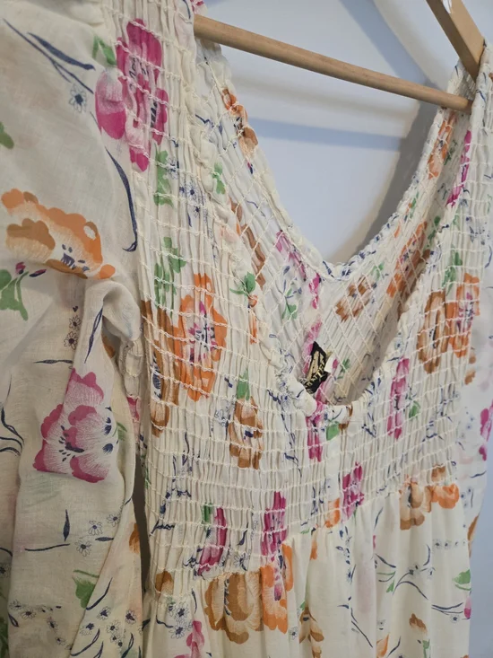 Pantel Montreal Vintage Floral Maxi Dress Size 13 Boho Cottagecore Smocked Bust - Picture 12 of 12